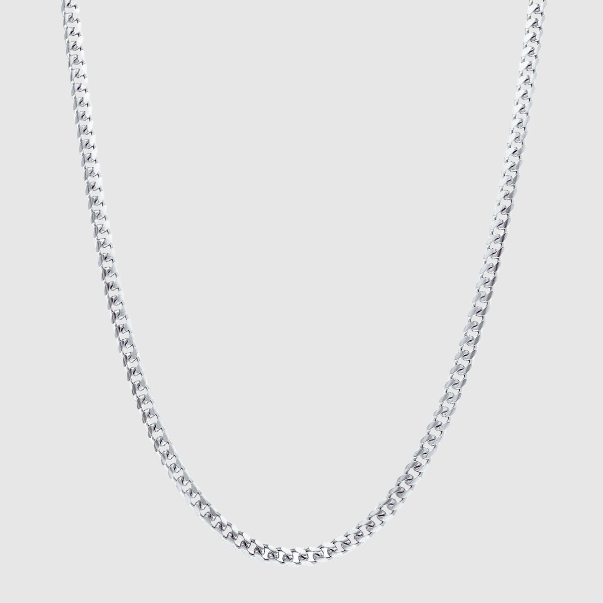 Cuban Chain - 4mm (Silver) - Chain - Men's Jewellery