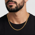 Cuban Chain - 5mm (18k Gold over Silver) - Chain - Men's Jewellery