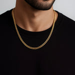 Cuban Chain - 5mm (18k Gold over Silver) - Chain - Men's Jewellery