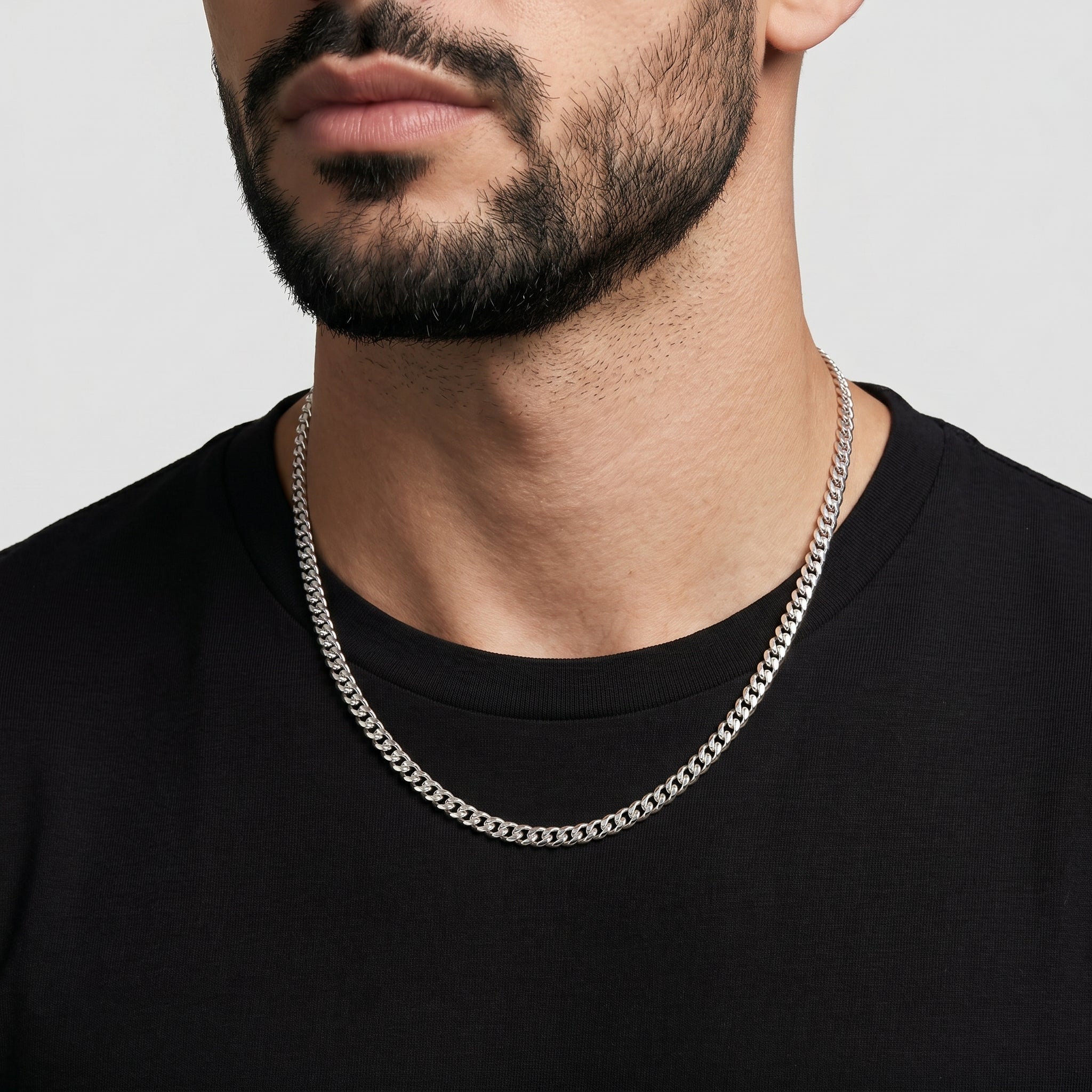 Cuban Chain - 5mm (925 Sterling Silver) - Chain - Men's Jewellery