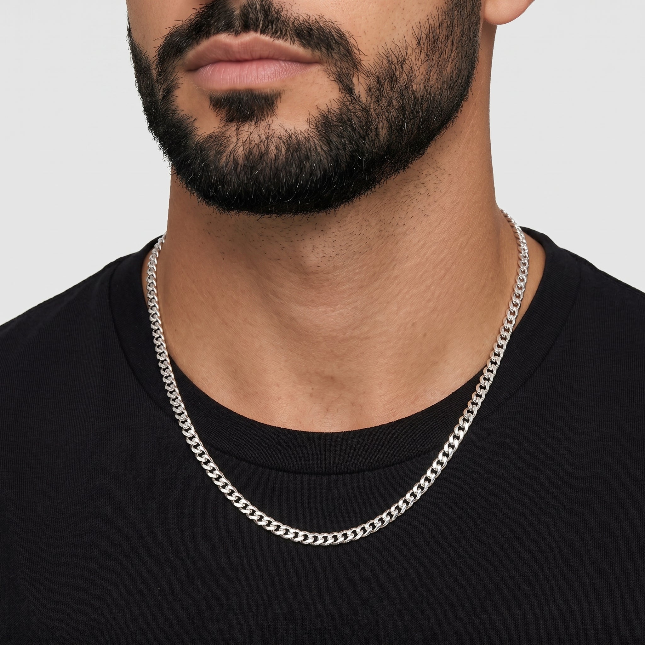 Cuban Chain - 5mm (Silver) - Chain - Men's Jewellery