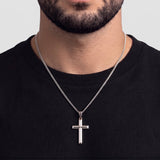Diamond - Cut Cross (Sterling Silver) - Pendant - Men's Jewellery