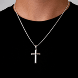 Diamond - Cut Cross (Sterling Silver) - Pendant - Men's Jewellery