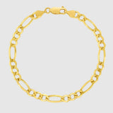 Figaro Bracelet - 5mm (Gold Vermeil) - Bracelet - Men's Jewellery