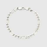 Figaro Bracelet - 5mm (Silver) - Bracelet - Men's Jewellery