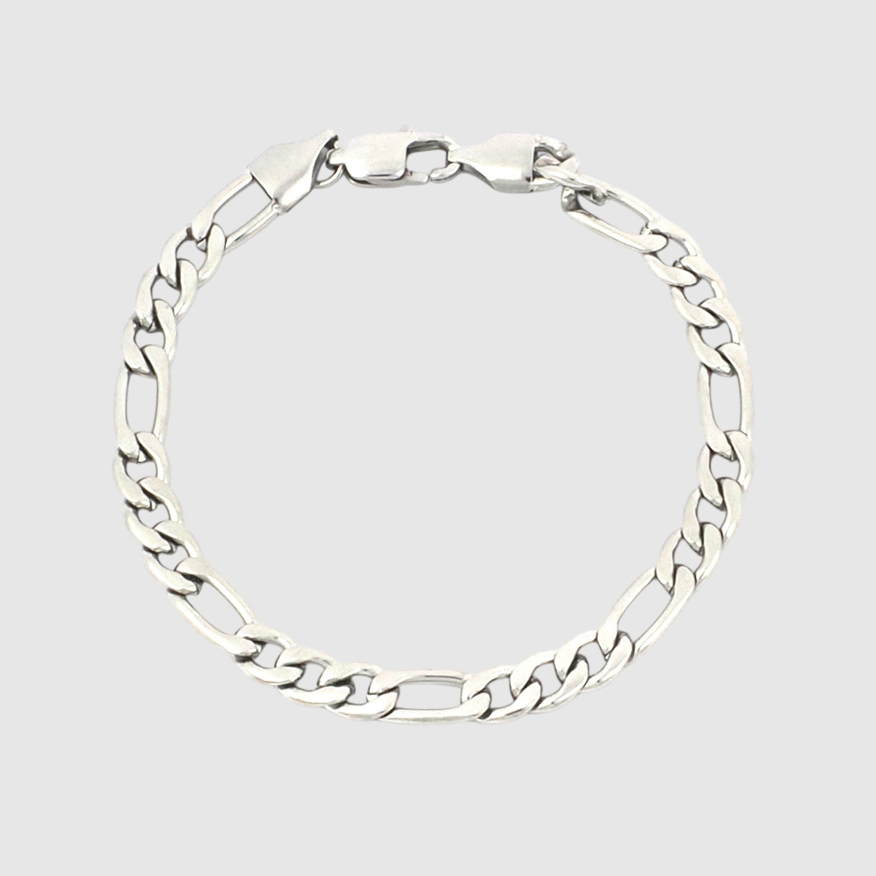 Figaro Bracelet - 5mm (Silver) - Bracelet - Men's Jewellery