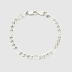 Figaro Bracelet - 5mm (Silver) - Bracelet - Men's Jewellery