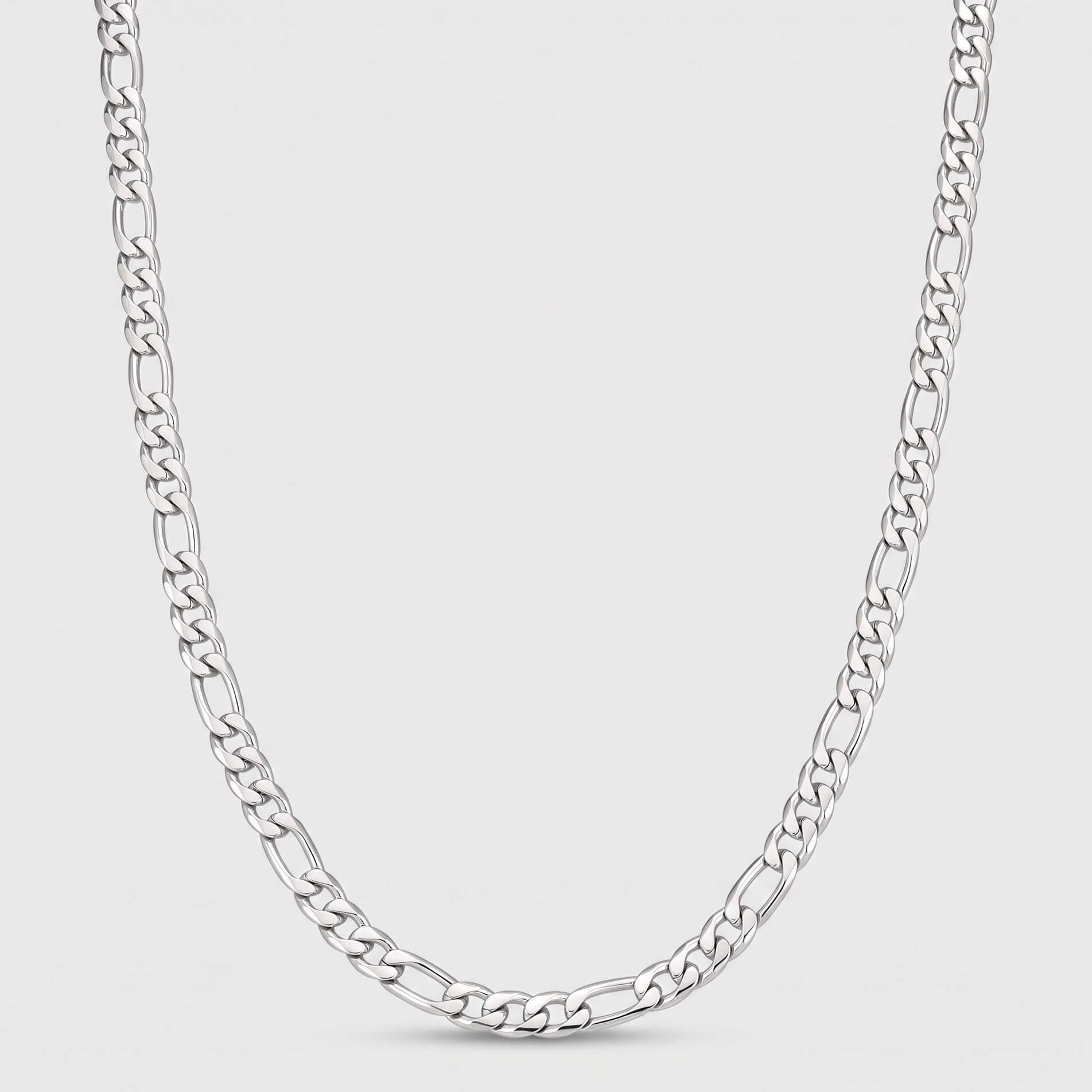 Figaro Chain - 5mm (925 Sterling Silver) - Chain - Men's Jewellery