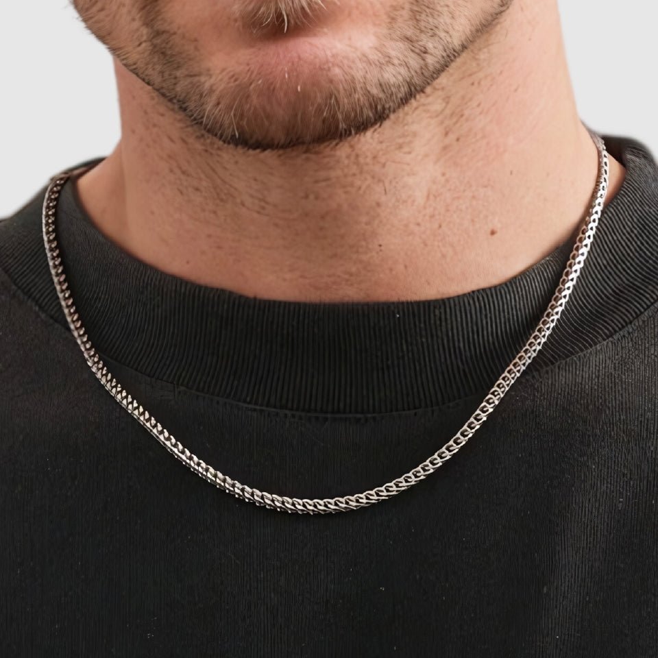 Franco Chain - 2.5mm (925 Sterling Silver) - Chain - Men's Jewellery