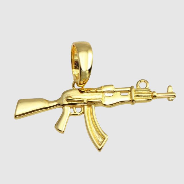 Gun (Gold) - Pendant - Men's Jewellery