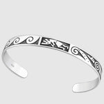 Kokopelli Cuff (Silver) - Bracelet - Men's Jewellery