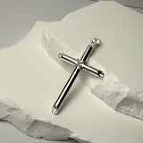 Medium Rope Hollow Cross (925 Sterling Silver) - Pendant - Men's Jewellery