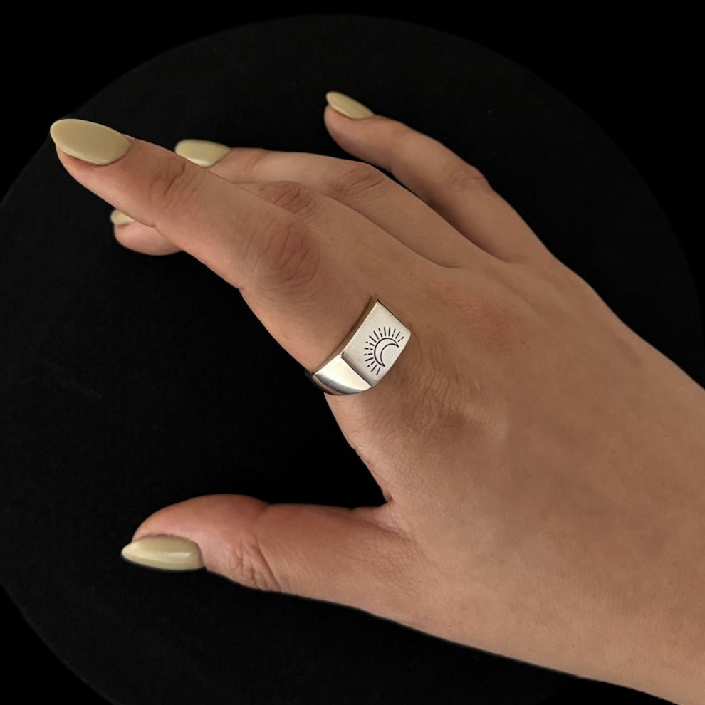 Moondancer Ring (925 Sterling Silver) - Ring - Men's Jewellery