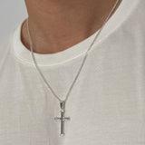 Nexus Cross (925 Sterling Silver) - Pendant - Men's Jewellery