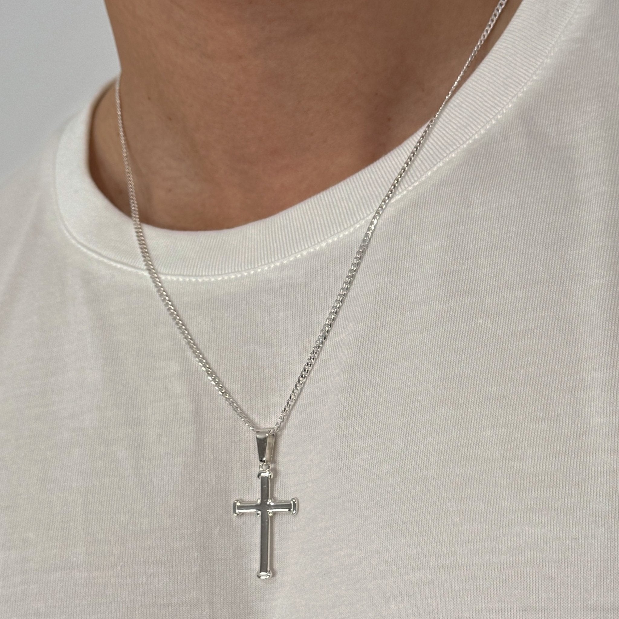 Nexus Cross (925 Sterling Silver) - Pendant - Men's Jewellery
