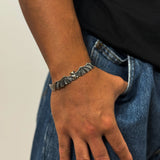 Nightwing Band Cuff (925 Sterling Silver) – Oxidized Bat Cuff - Bracelet - Men's Jewellery