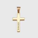 Personalised Cross Pendant Necklace - Pendant - Men's Jewellery