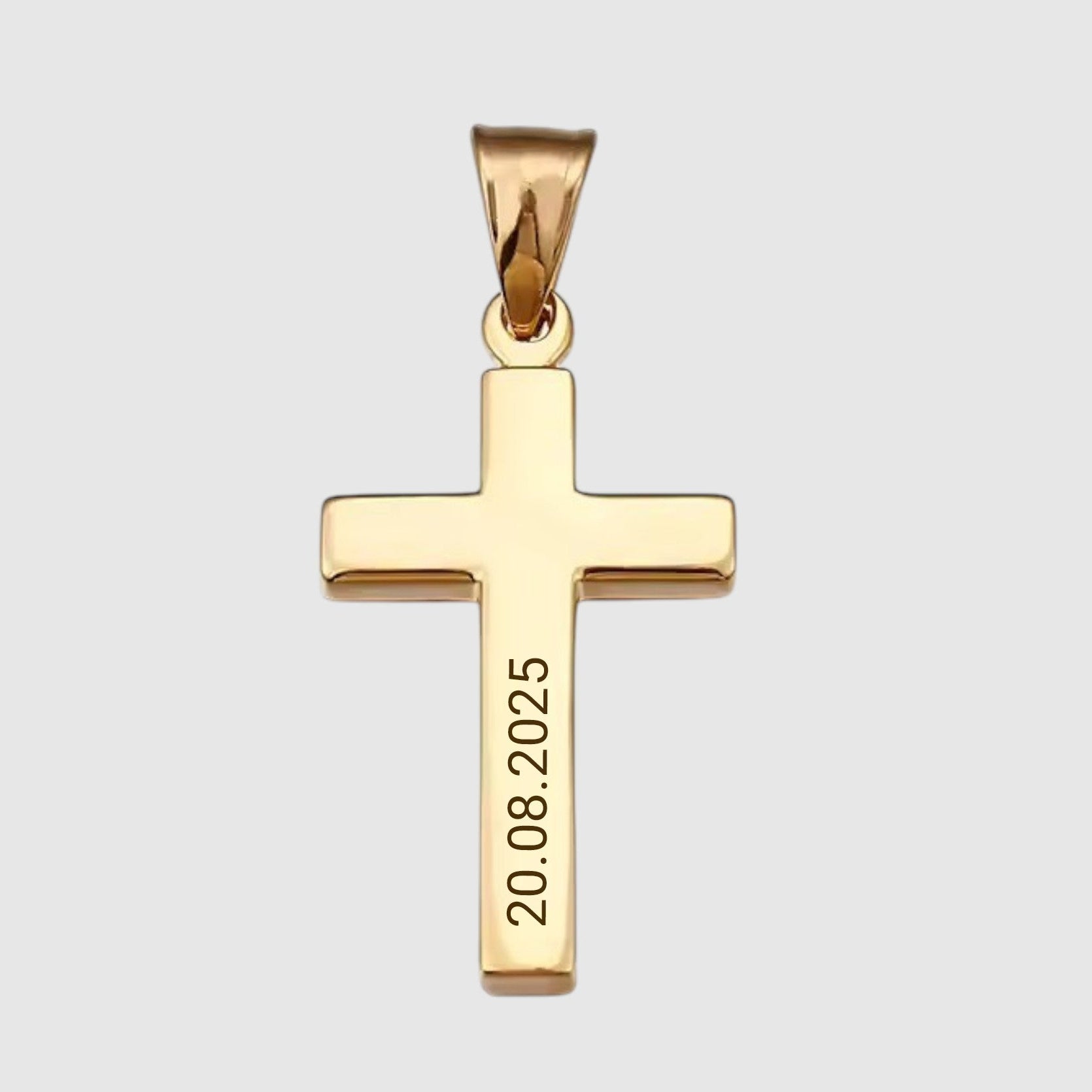 Personalised Cross Pendant Necklace - Pendant - Men's Jewellery