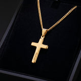 Personalised Cross Pendant Necklace - Pendant - Men's Jewellery