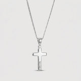 Personalised Cross Pendant Necklace - Pendant - Men's Jewellery