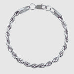 Rope Bracelet - 6mm (Silver) - Bracelet - Men's Jewellery