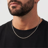 Rope Chain - 2.5mm (925 Sterling Silver) - Chain - Men's Jewellery