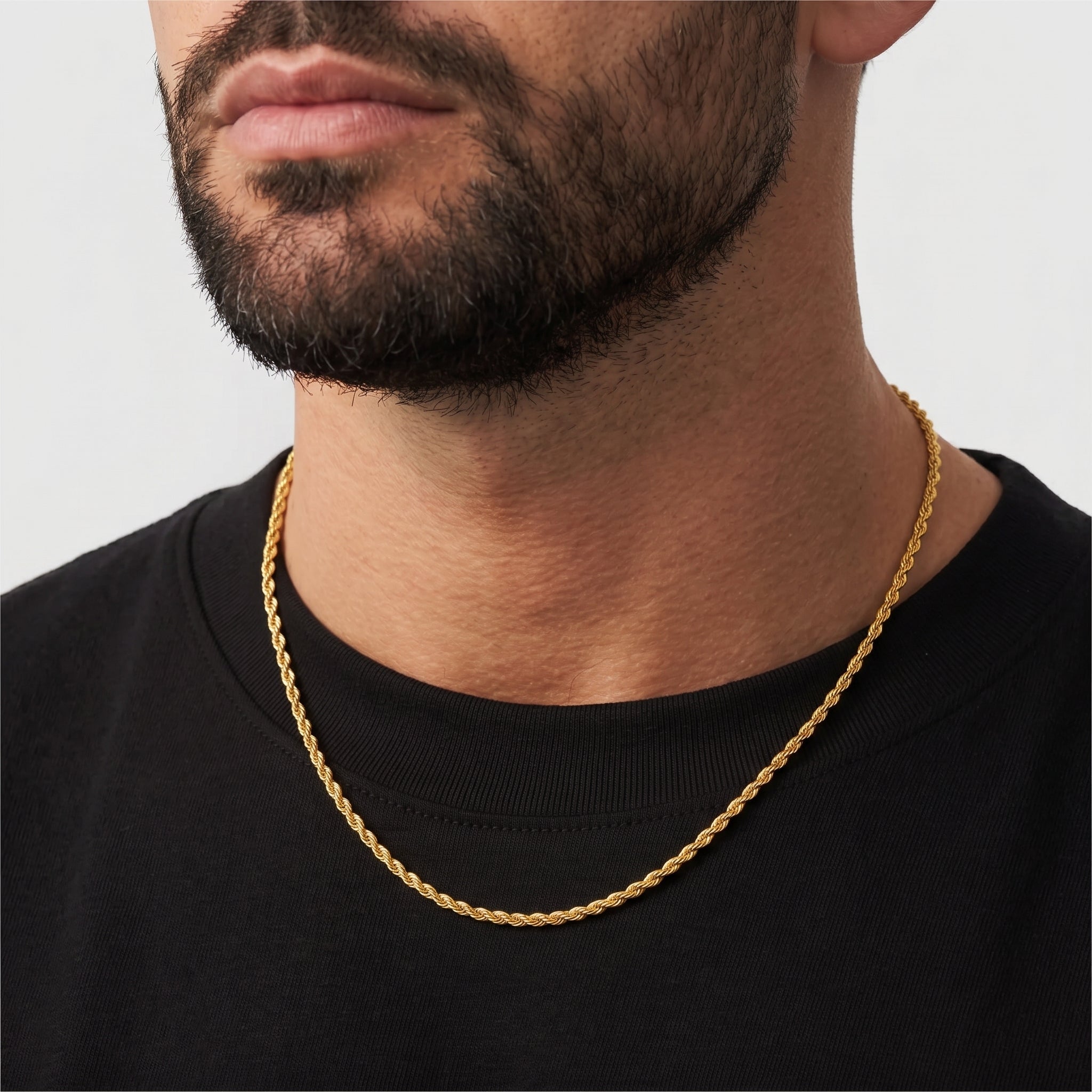 Rope Chain - 2.5mm (Gold) - Chain - Men's Jewellery