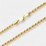 Rope Chain - 2.5mm (Gold Vermeil) - Chain - Men's Jewellery