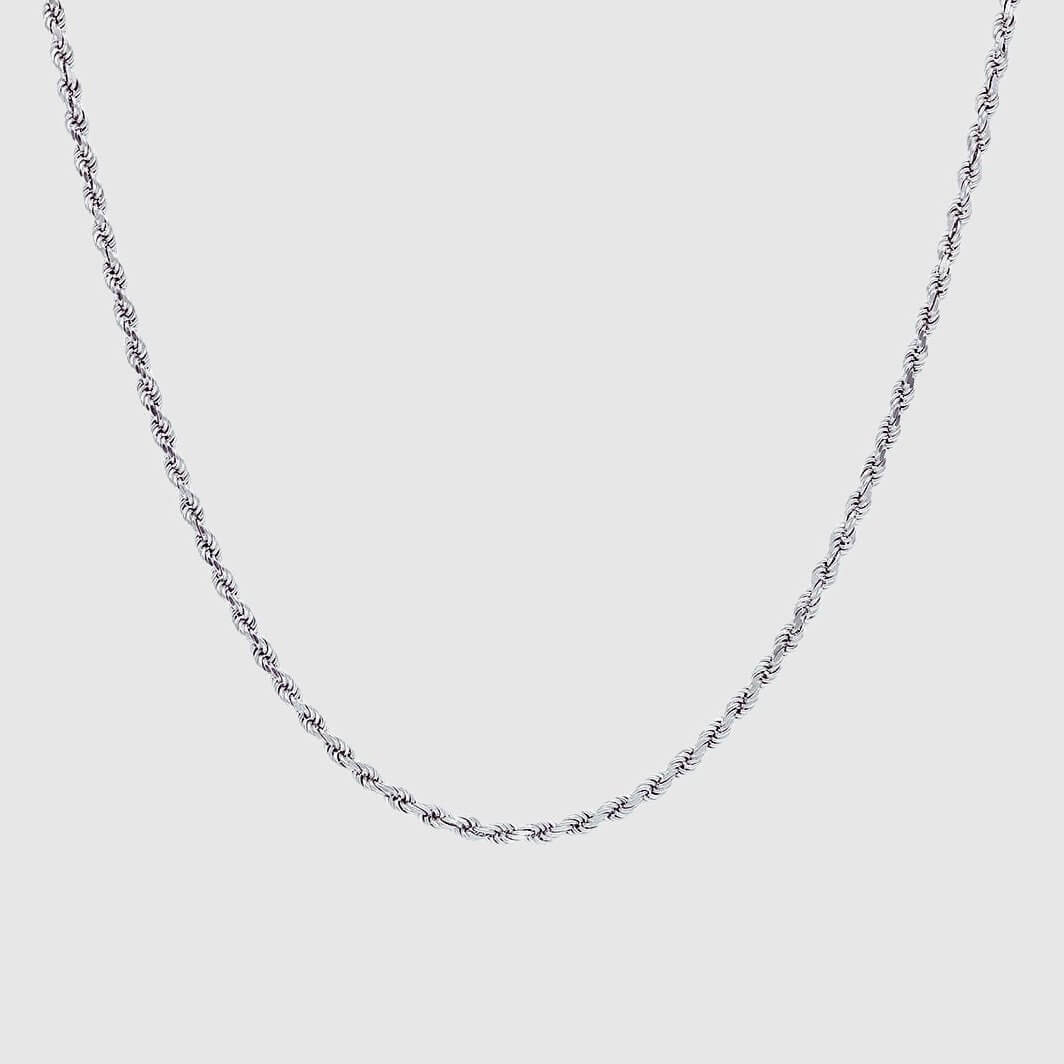 Rope Chain - 3mm (925 Sterling Silver) - Chain - Men's Jewellery