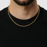 Rope Chain - 3mm (Gold Vermeil) - Chain - Men's Jewellery