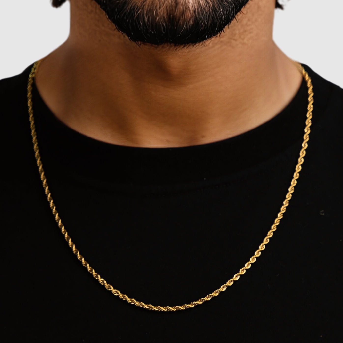 Rope Chain - 3mm (Gold Vermeil) - Chain - Men's Jewellery