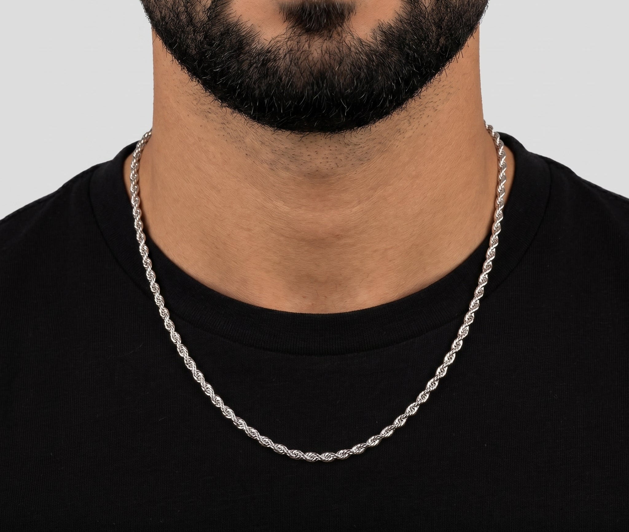 Rope Chain - 3mm (Silver) - Chain - Men's Jewellery