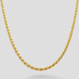 Rope Chain - 4mm (Gold) - Chain - Men's Jewellery