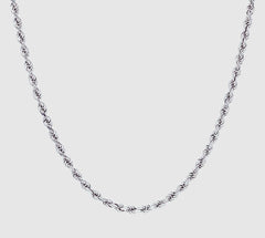 Rope Chain - 4mm (Silver) - Chain - Men's Jewellery