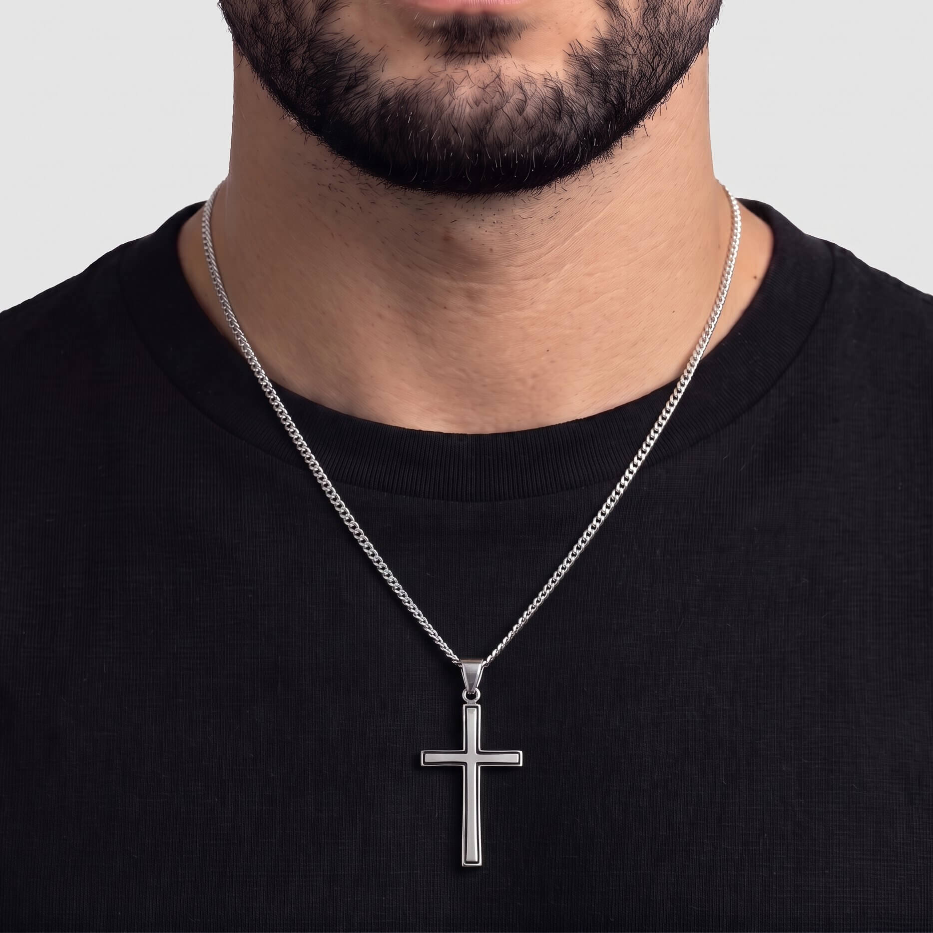 Templar Cross Pendant (925 Sterling Silver) – Oxidized Cross Pendant - Pendant - Men's Jewellery