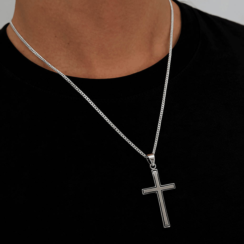 Templar Cross Pendant (925 Sterling Silver) – Oxidized Cross Pendant - Pendant - Men's Jewellery