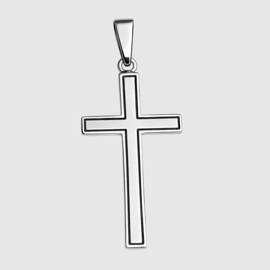 Templar Cross Pendant (925 Sterling Silver) – Oxidized Cross Pendant - Pendant - Men's Jewellery