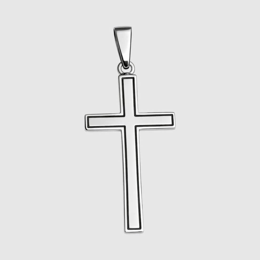 Templar Cross Pendant (925 Sterling Silver) – Oxidized Cross Pendant - Pendant - Men's Jewellery
