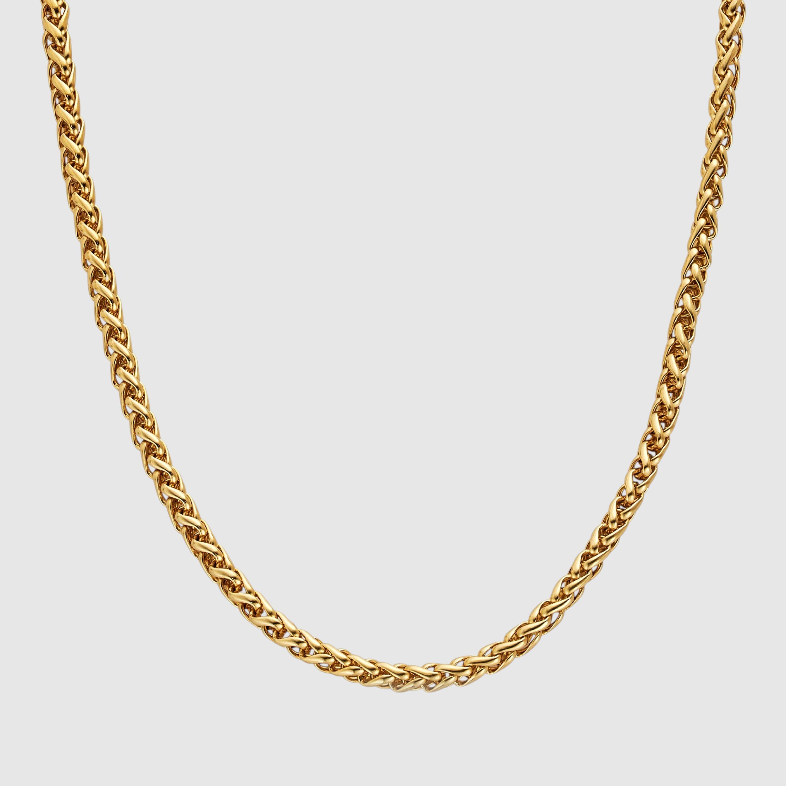 Wheat Chain - 5mm (Gold) - Chain - Men's Jewellery